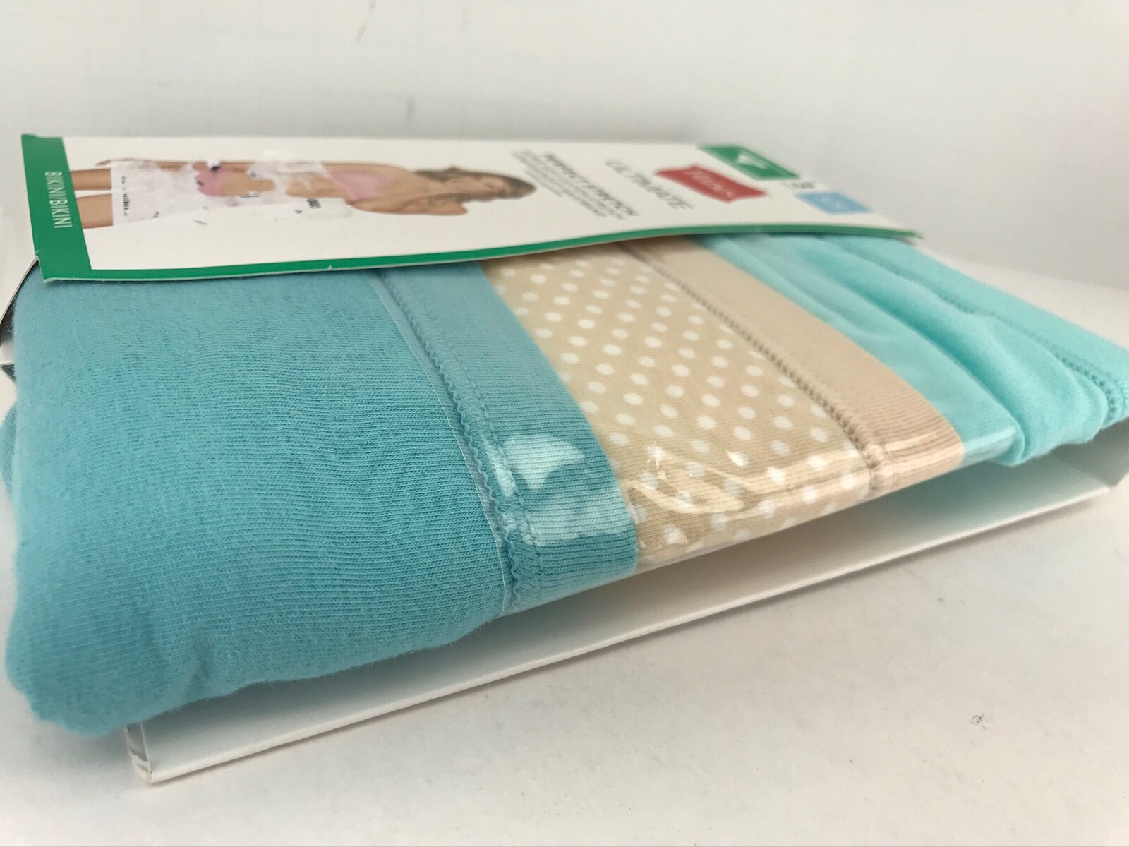 Women’s Hanes Underwear, Teal Bikini 95% Cotton, Size 5, 3 Pack, MSRP $22 💃
