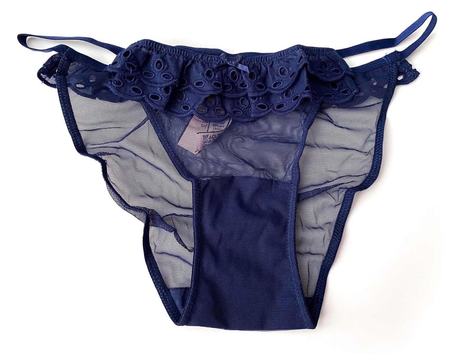 Victoria’s Secret String Bikini Panty Dream Angels Blue Sheer Mesh S M L XL 2XL