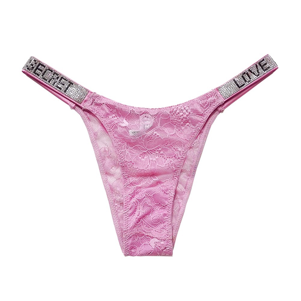 Sexy Low Waist Lace T Back Underwear Briefs for Women G String Thongs Panties