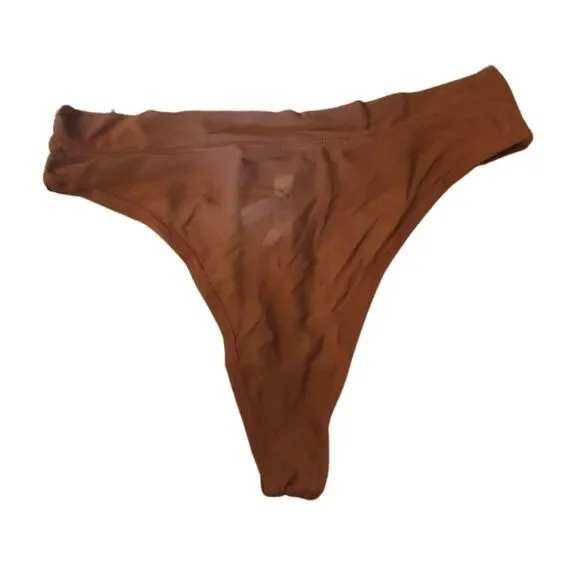 Steve Madden Tiramisu Thong Panty Underwear High Cut Comfortable Sz XL / #8139