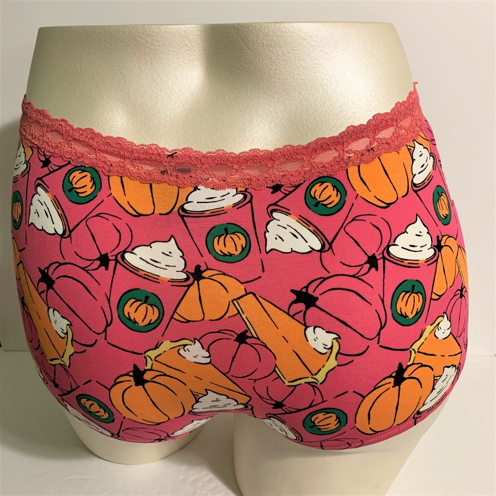 Torrid Boyshort Panties Underwear Pumpkin Spice Pie Latte Coffee Plus 4 26