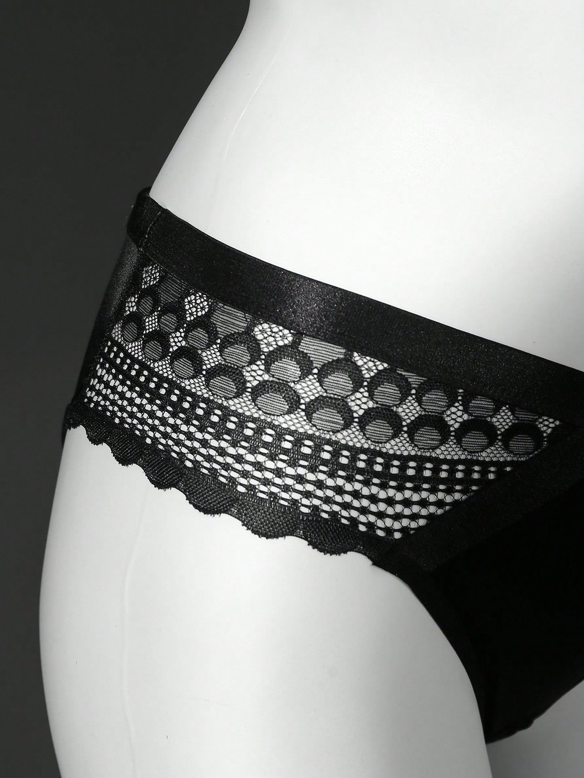 Ladies comfortable lace patchwork bikini briefs cheap 24