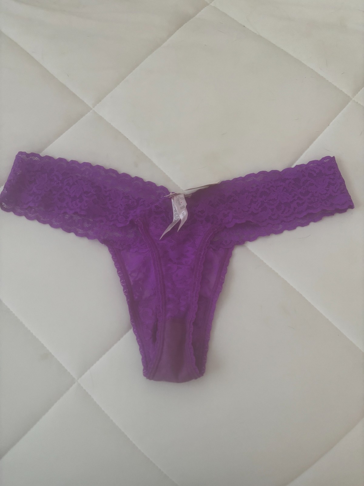Victoria’s Secret/ THE LACIE THONG PANTIES/Purple Floral Pattern/ One Size/ NWT