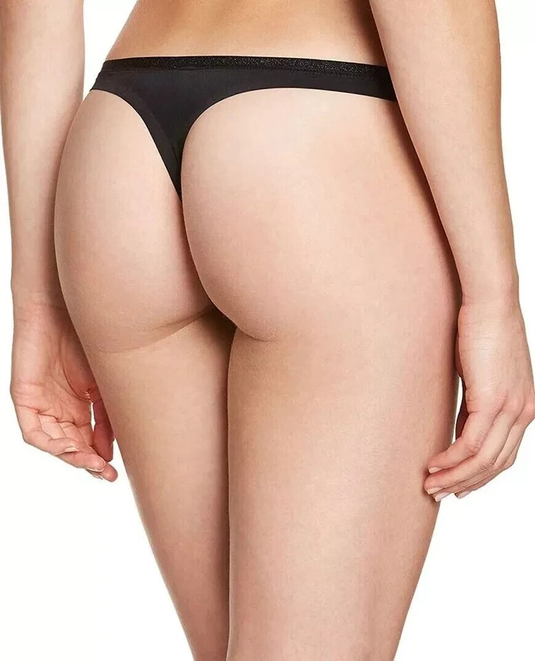 Wonderbra Ultimate Silhouette Thong String L 14 Black Invisible No VPL W01P2 New
