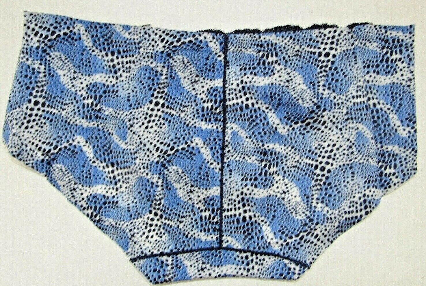 MAIDENFORM Devotion Hipster Blue/Black Reptile #40861 Sz: 6/M,7/L or 8/XL 3 Pair