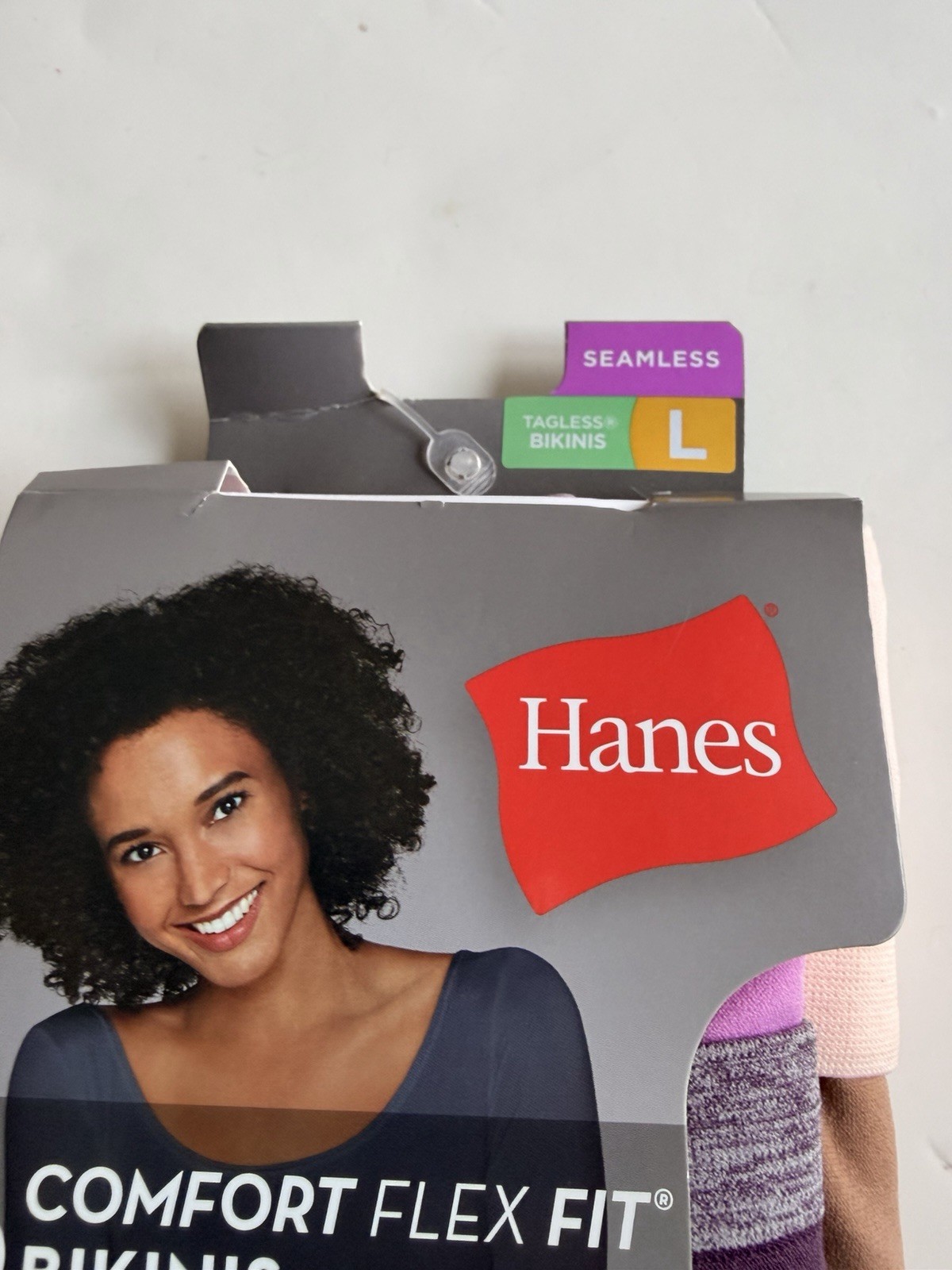 Hanes Comfort Flex Fit Seamless Bikini Panties 6-Pack Women’s Size L Large New