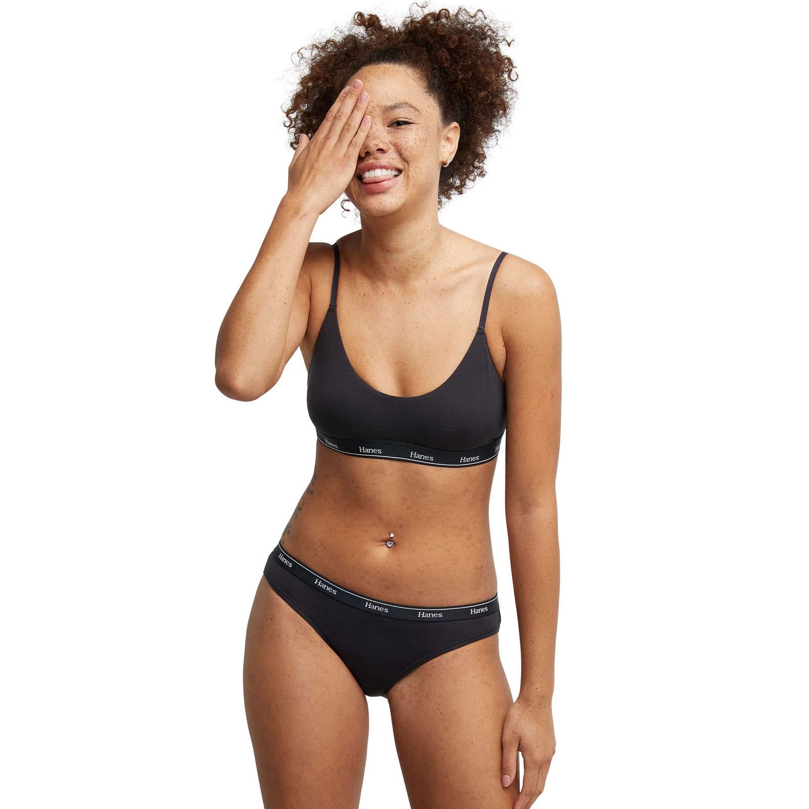 Hanes Originals Women’s Bikini Stretch Cotton Panties 6-Pack Assorted Colors