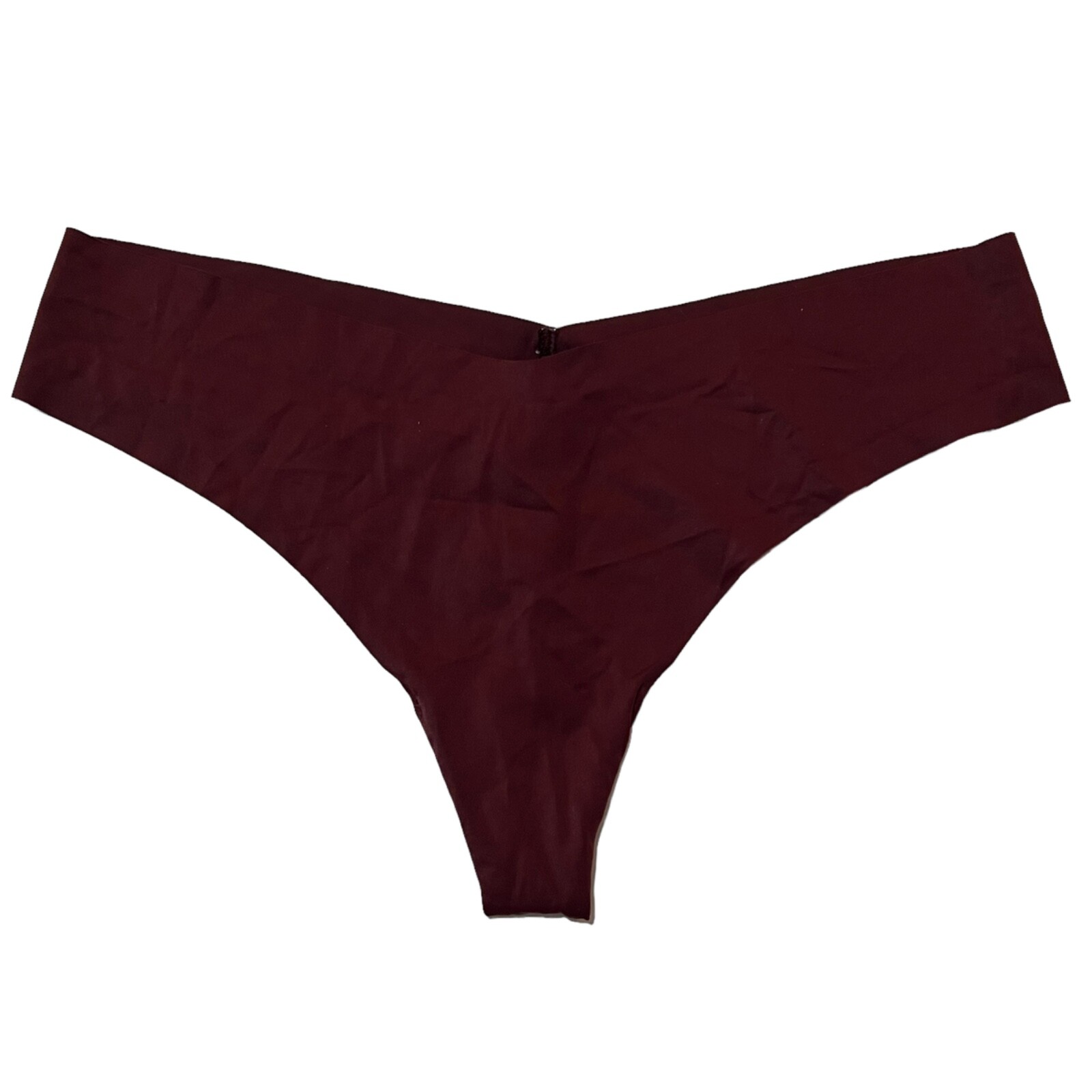 NWT AERIE Thong Sz M-L-XL Burgundy Purple