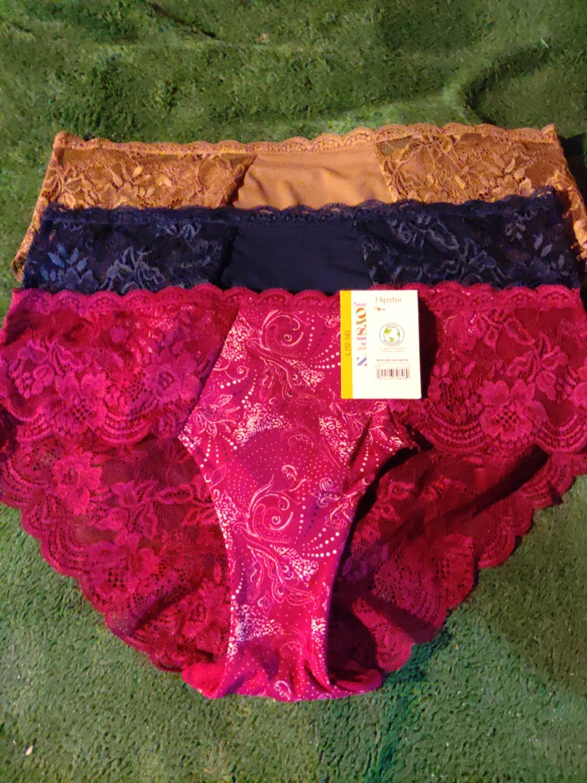 NWT Womens Joyspun 3 Pack Hipster Nylon Panties Size L