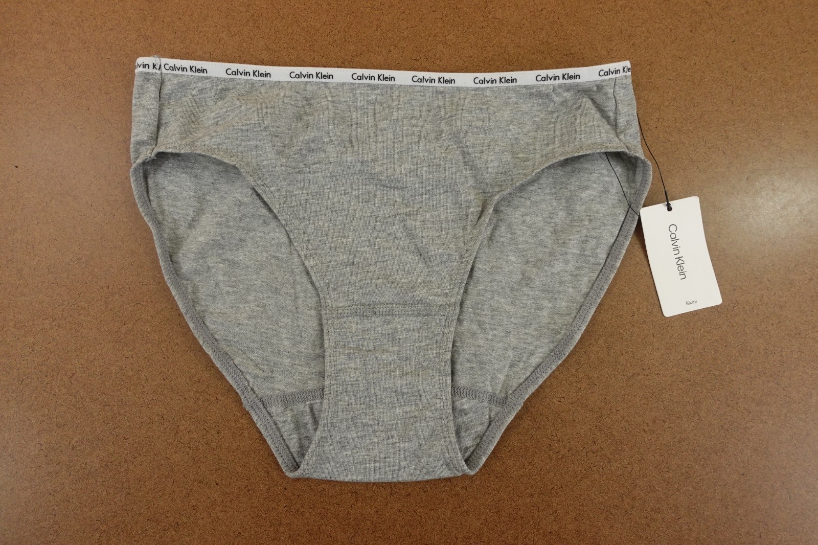 Calvin Klein Womens Size Small Heather Gray Bikini Panty NWT