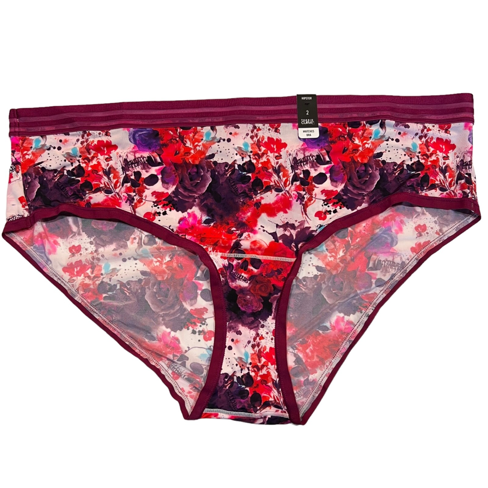 NWT TORRID Hipster Pantie Sz 1X-2X-3X-4X Silky Purple