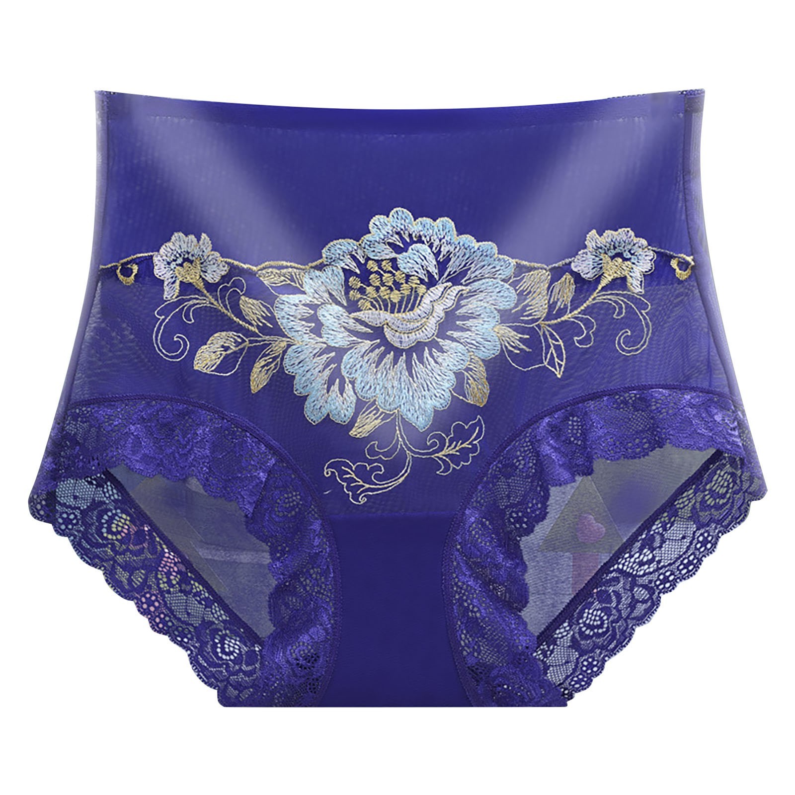 Sexy Blue Flower Panties (26-33 Inches) US Seller