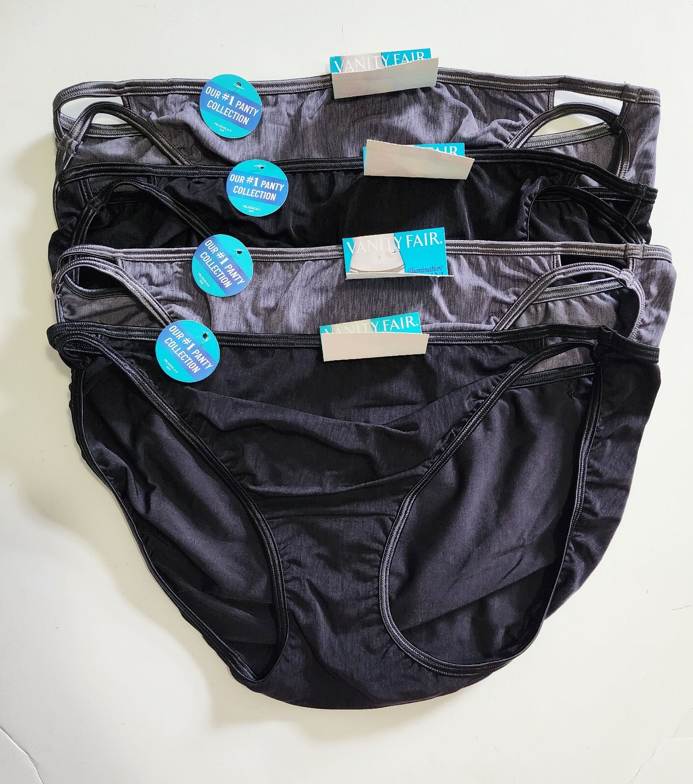 4 Vanity Fair Illumination Plus Size Bikini Panty Multi 18810 Sz 10/3X – NWT