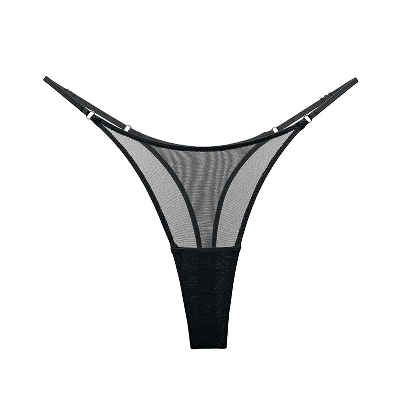 3 Pack Lot Sexy Womens See Through Sheer Panties Thong G string Underwear Bikini