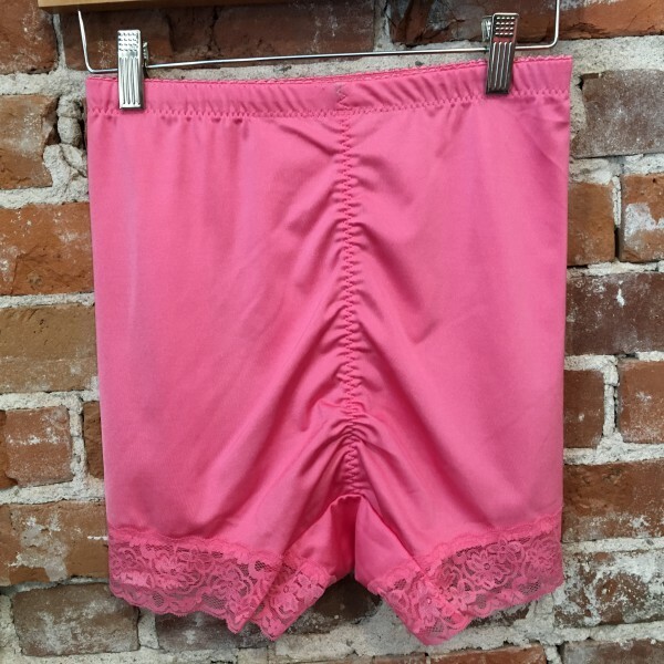 Rhonda Shear Flamingo Pink Mesh Dot Pin-Up Retro High Waist Panties New
