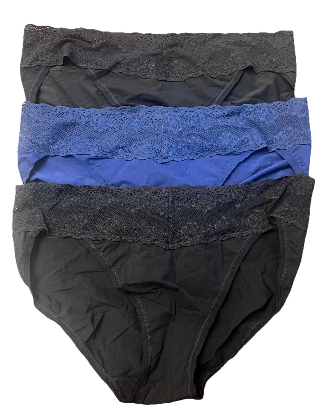 NATORI 773154 BLISS PERFECTION FRENCH BRIEFS UNDERWEAR 3 PACK NEW $66 SIZE OS