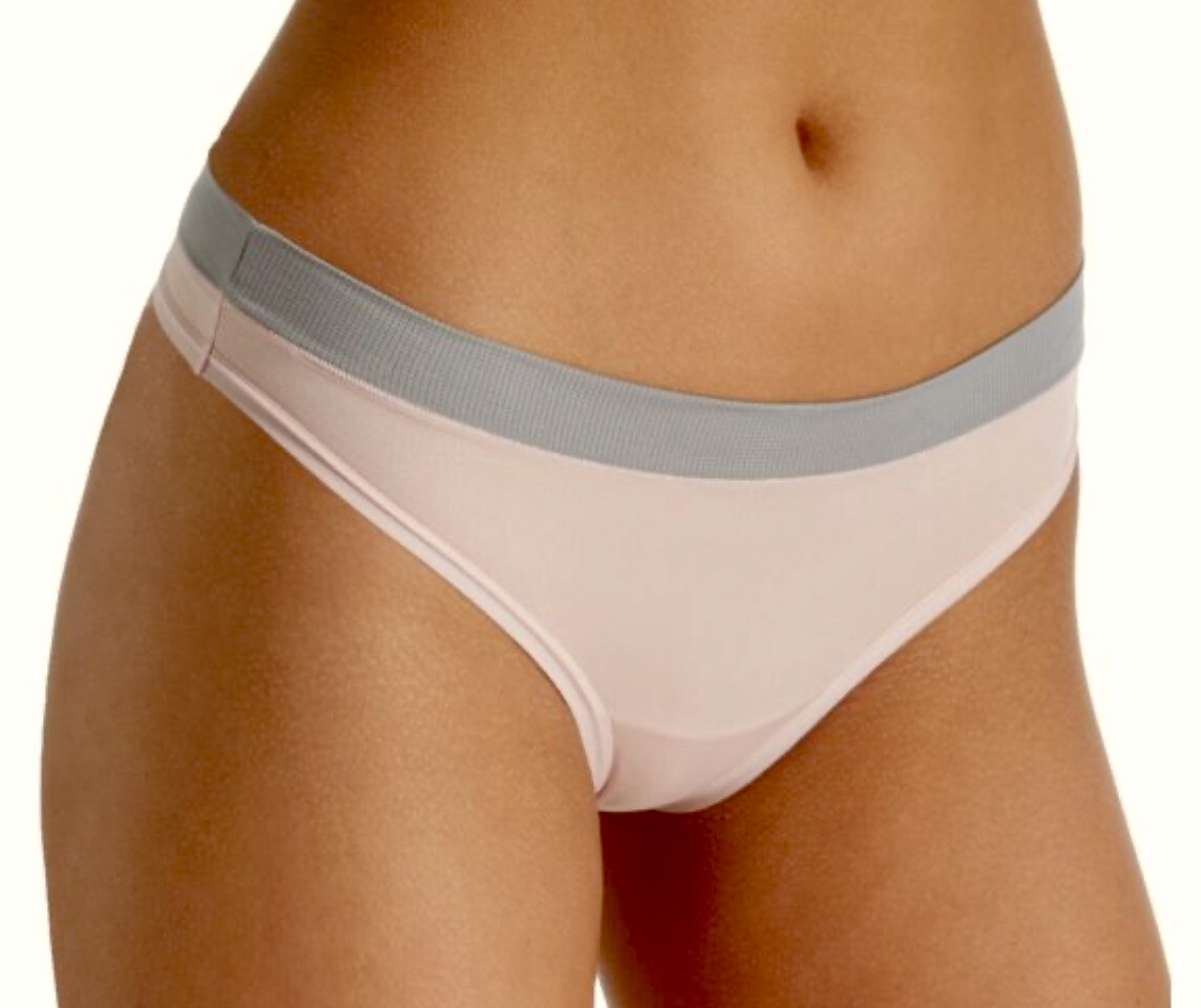 MAIDENFORM Sport Pink Grey Breathable Thong Panty Womens S 5 M 6 L 7 XL 8 2XL 9