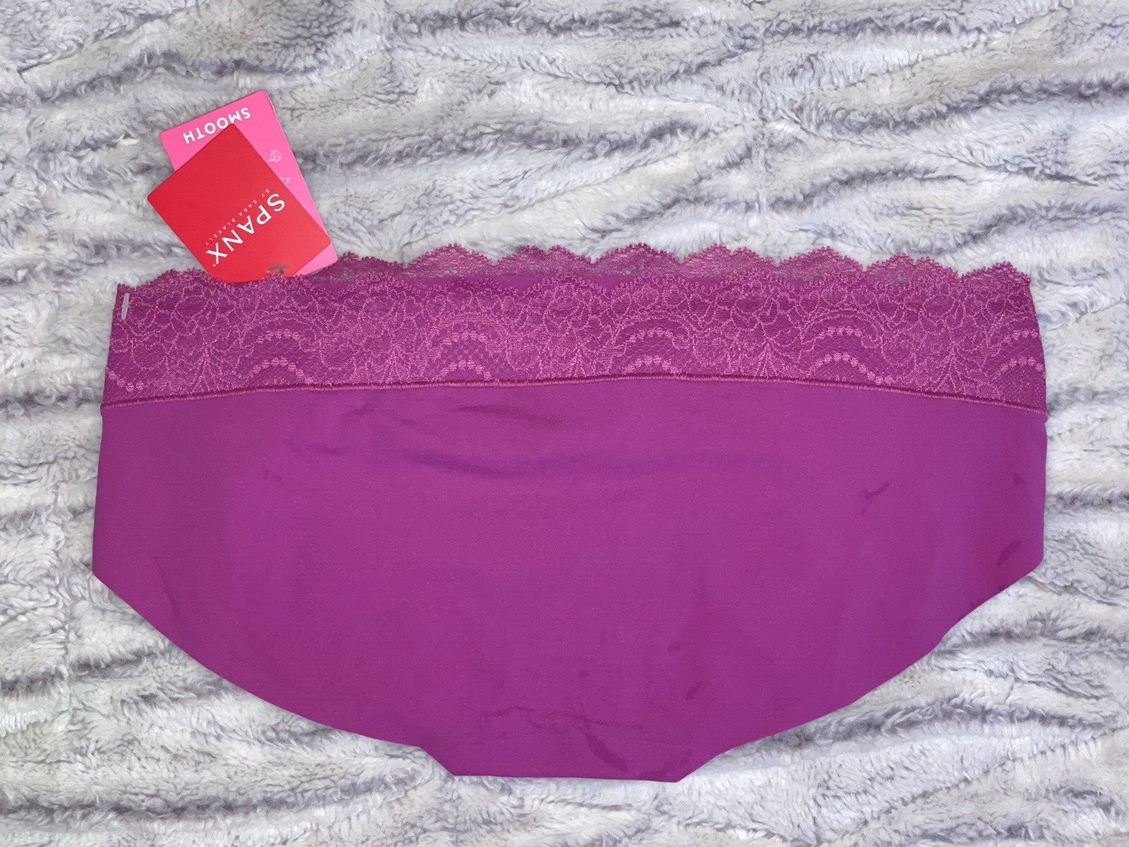 Spanx Panty Hipster S Lace Waist Smooth Soft Microfiber Undie-Tectable FP2215