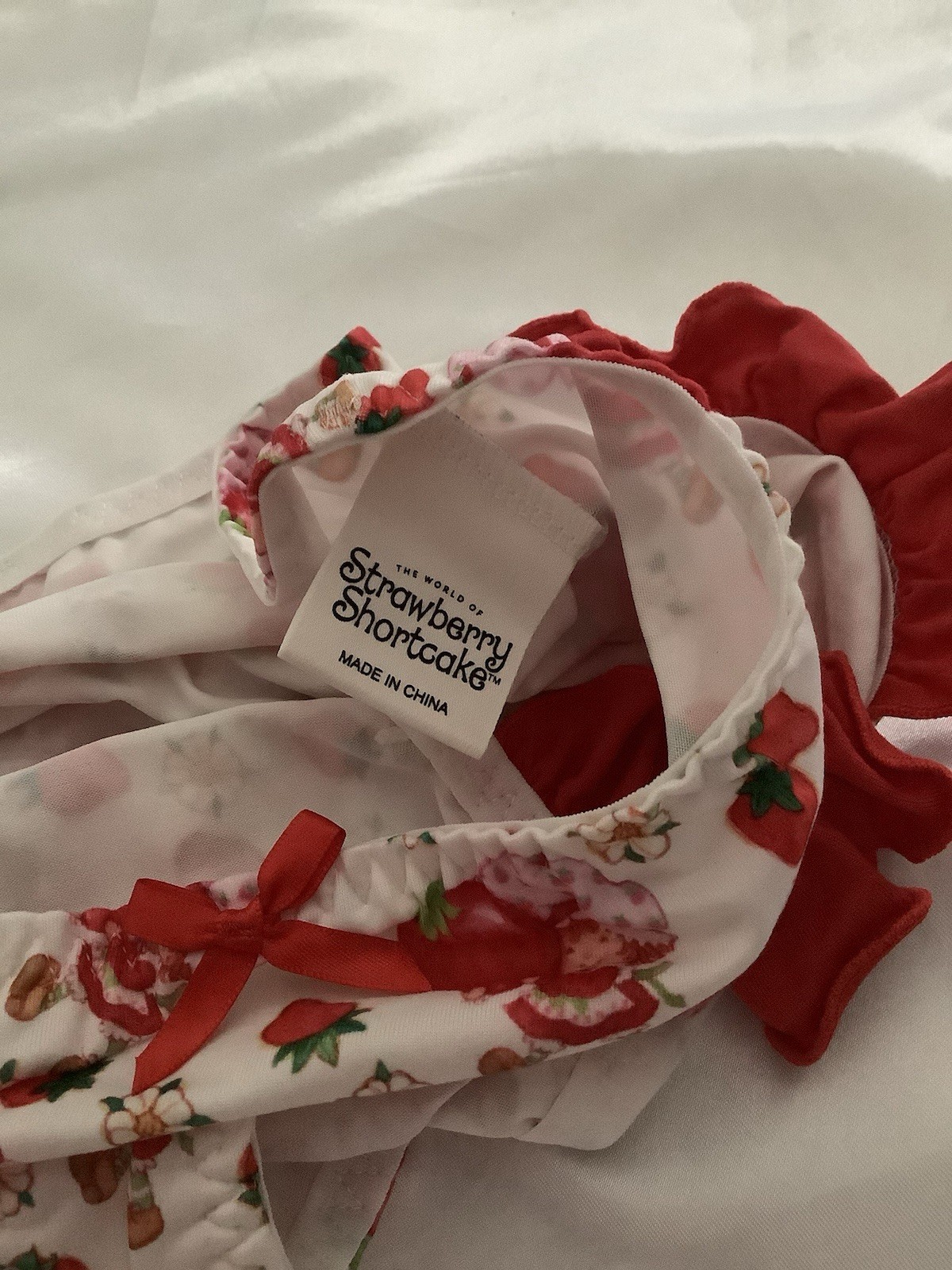 Strawberry Shortcake Licensed Women’s Teen Kawaii Bikini Panties Ruffle Large