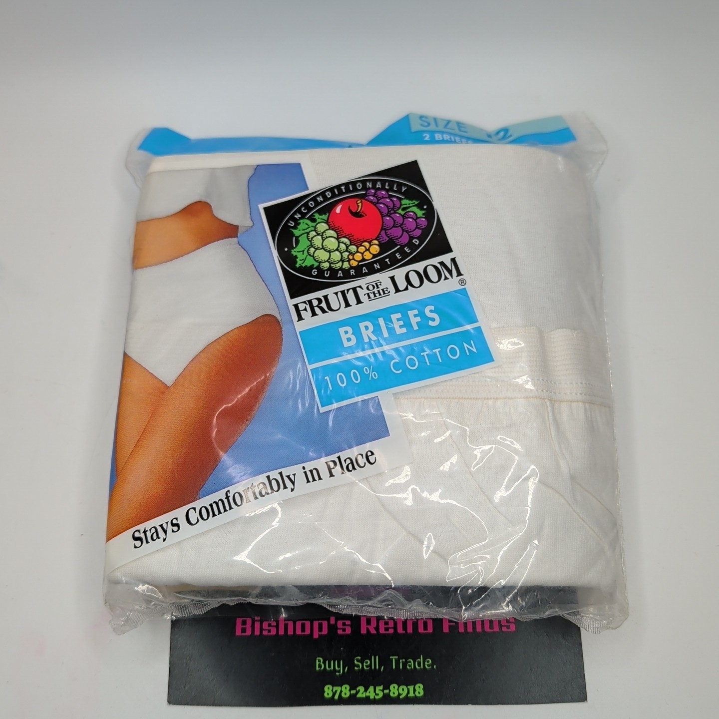 VTG 3 Pairs Fruit Of The Loom Briefs Size 12 Womens. 1990s
