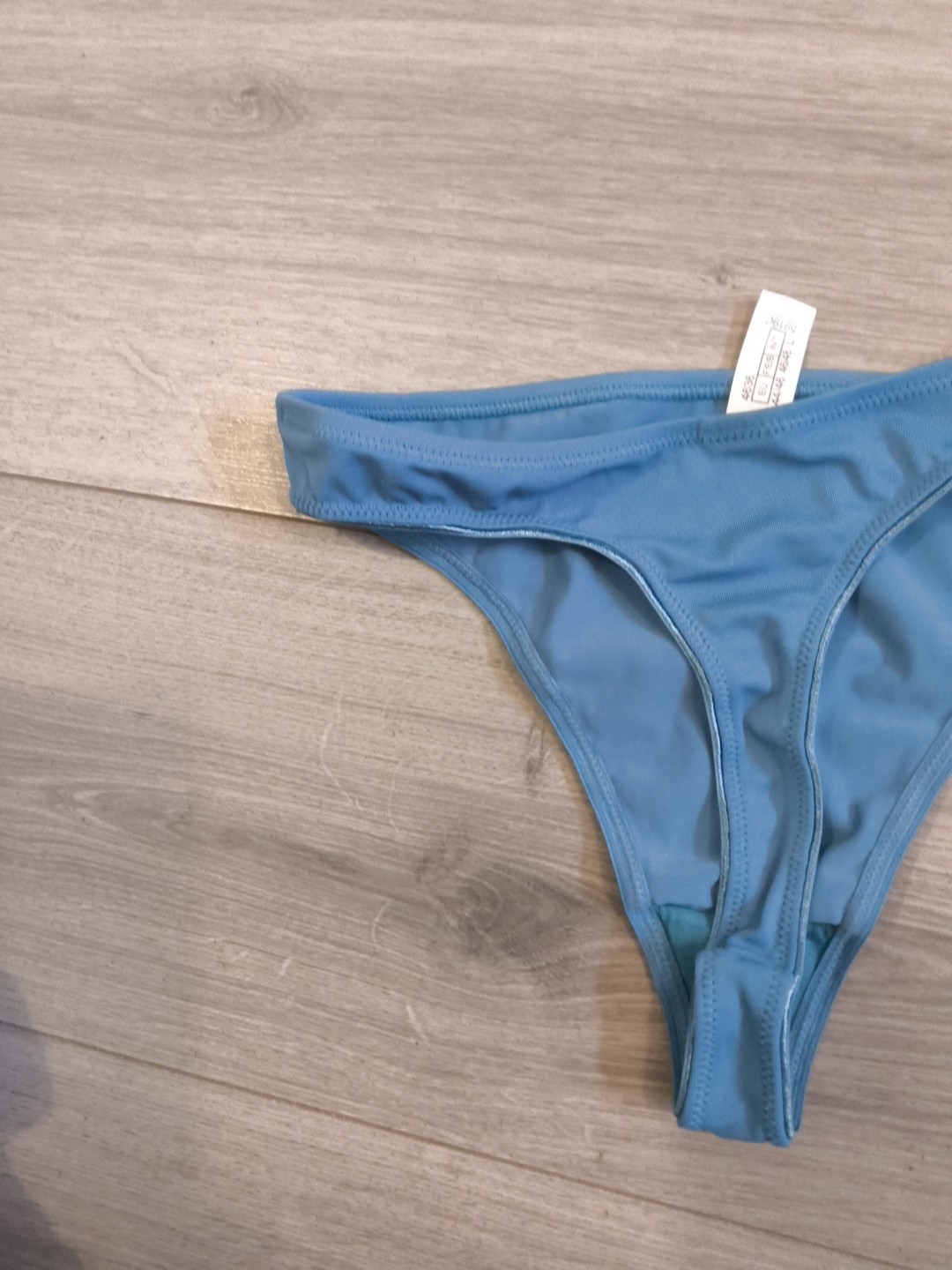 BNWT Deep Teal Blue High Cut Classic Tanga Thong Size 6-8