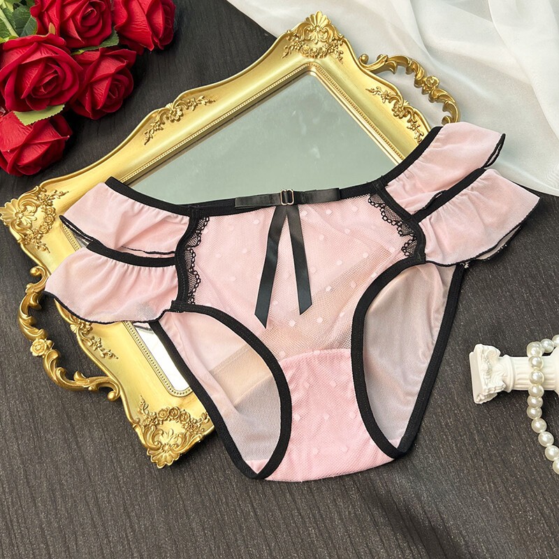 3 Pack Lot Sexy Womens See Through Sheer Panties French Underwear Brief Lingerie
