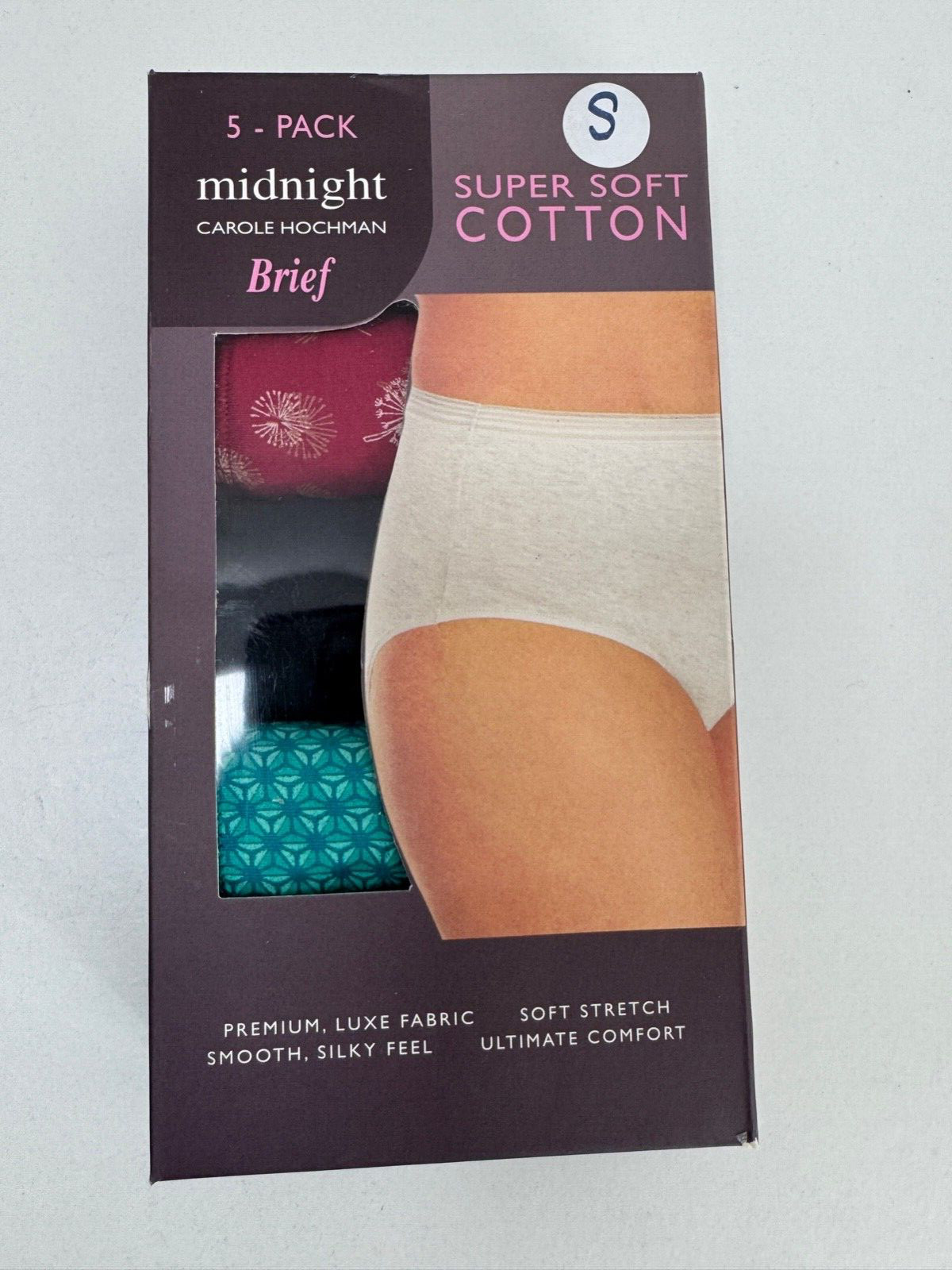 Carole Hochman Ladies Super Soft Cotton Briefs – 5-Pack XS-XXL