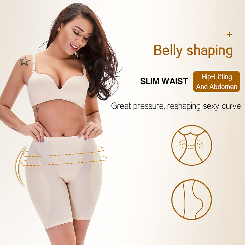Low Waist Buttock Panties Padded Shapewear Fake Ass Shorts Crossdresser Corset