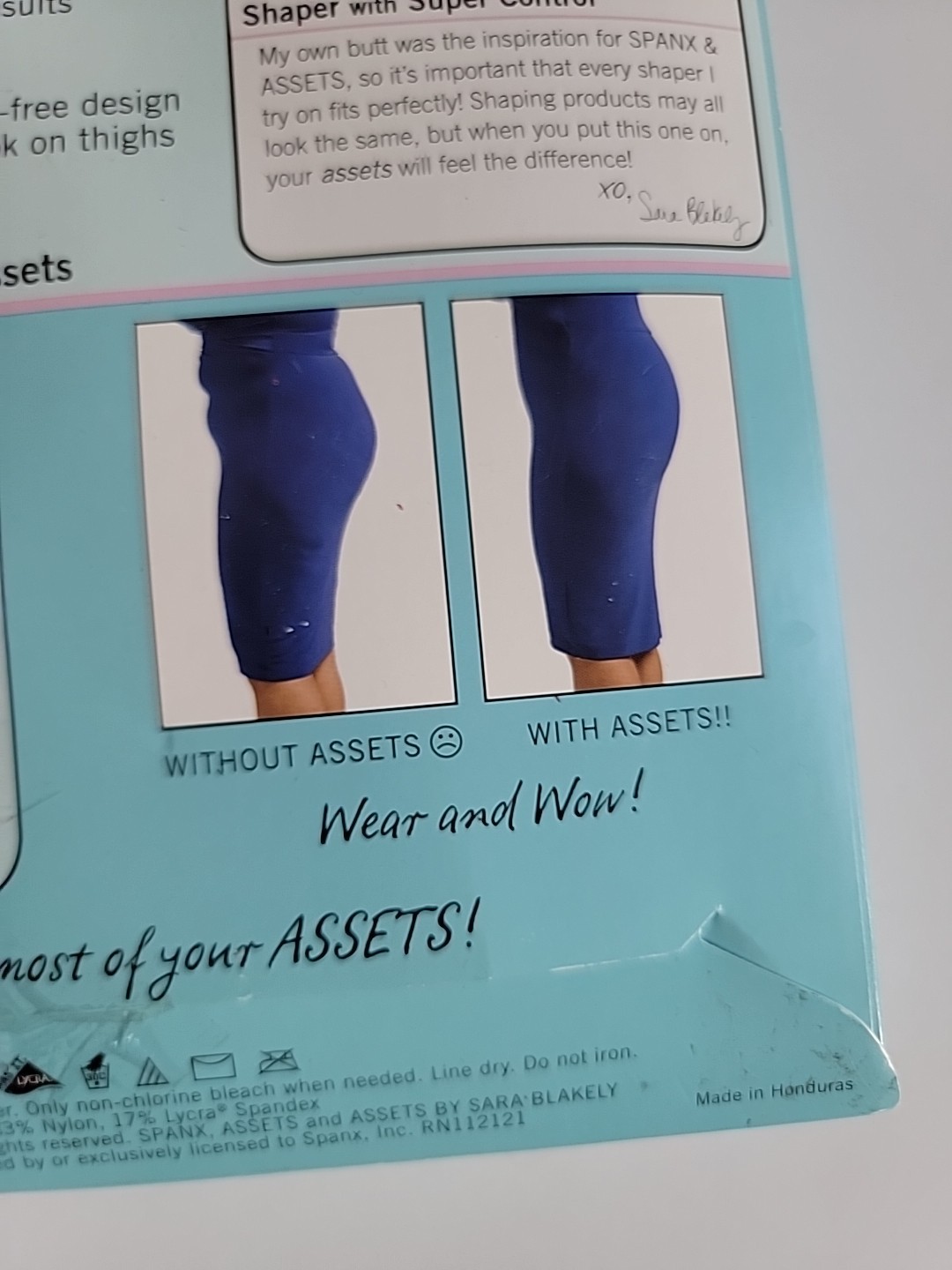 Assets by Spanx Shapewear Short High Waist Mid Thigh Size 6 Black Color NEW