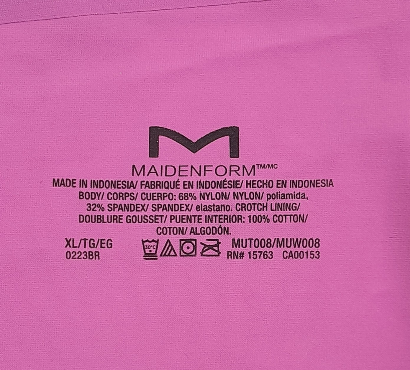 Maidenform Basically Sexy Panties Womens XL Lavendar Free Cut Hipster No Show