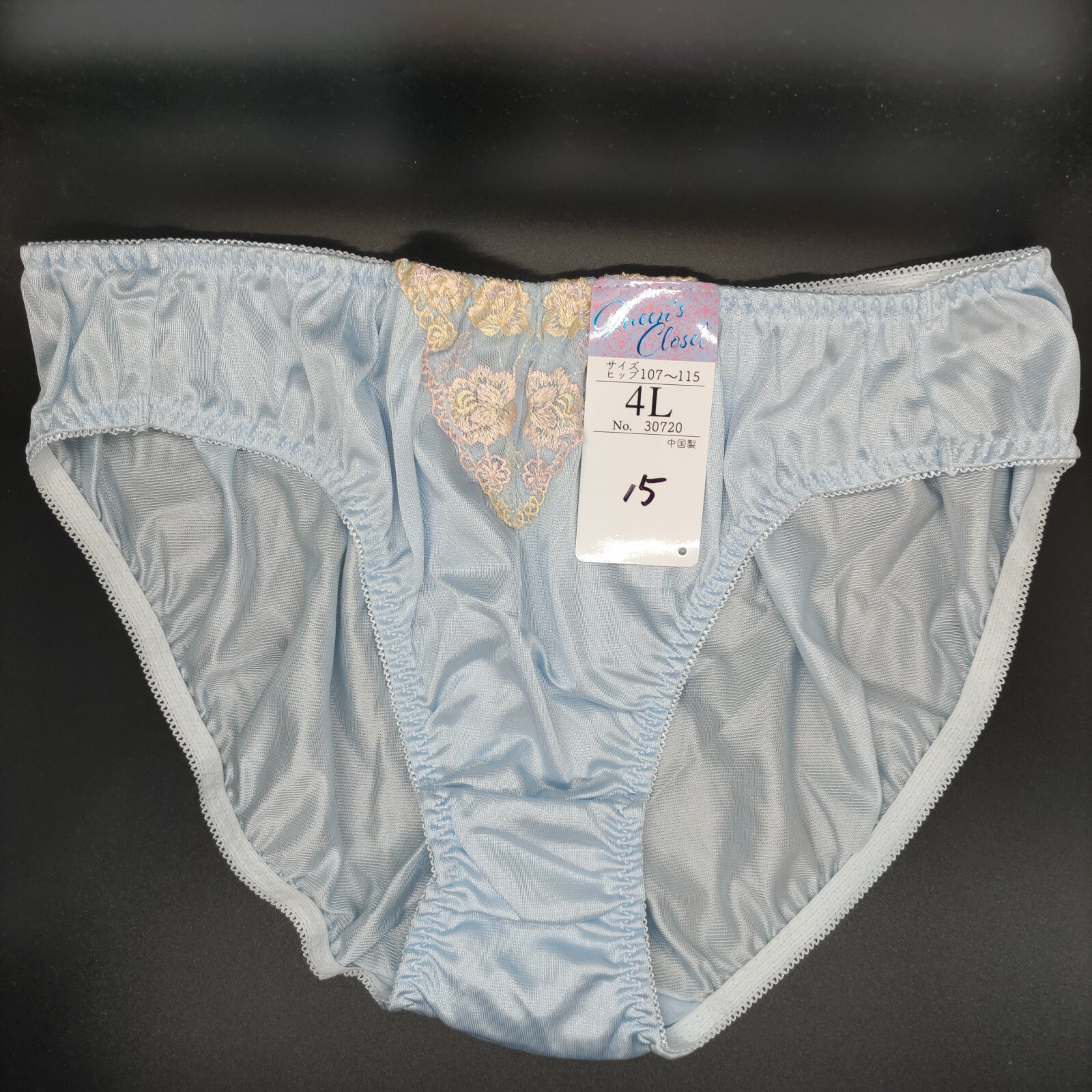 US SIZE XL SHINY NYLON TRICOT PANTIES from Japan