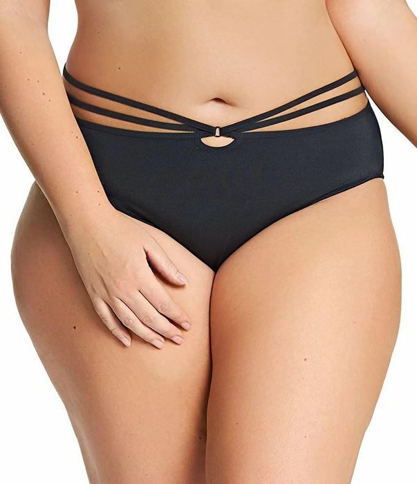 Elomi Bijou Flirt Collection Brief Panty 4XL Black 4245