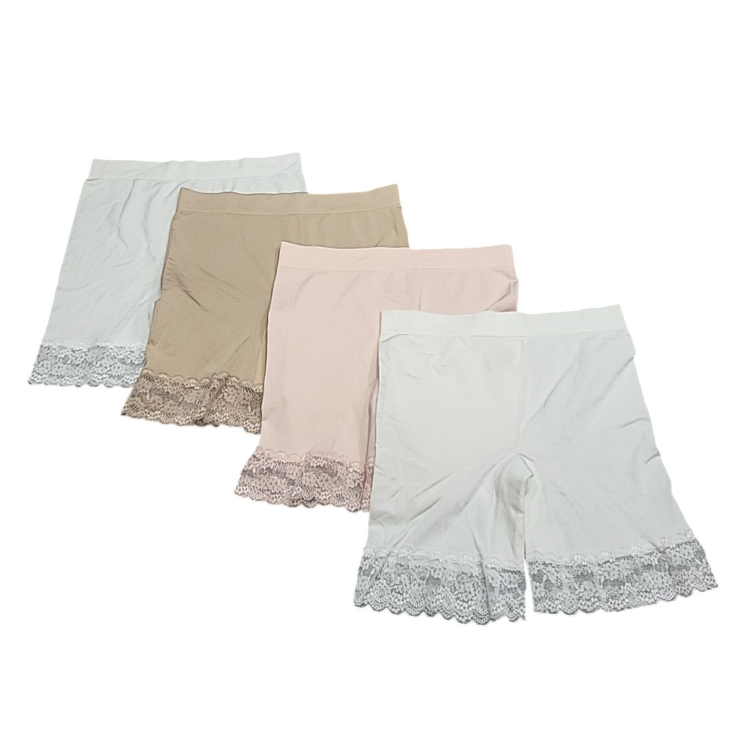 Women’s Set of 4 Seamless Under Dress Boxer Briefs Panties Size Medium
