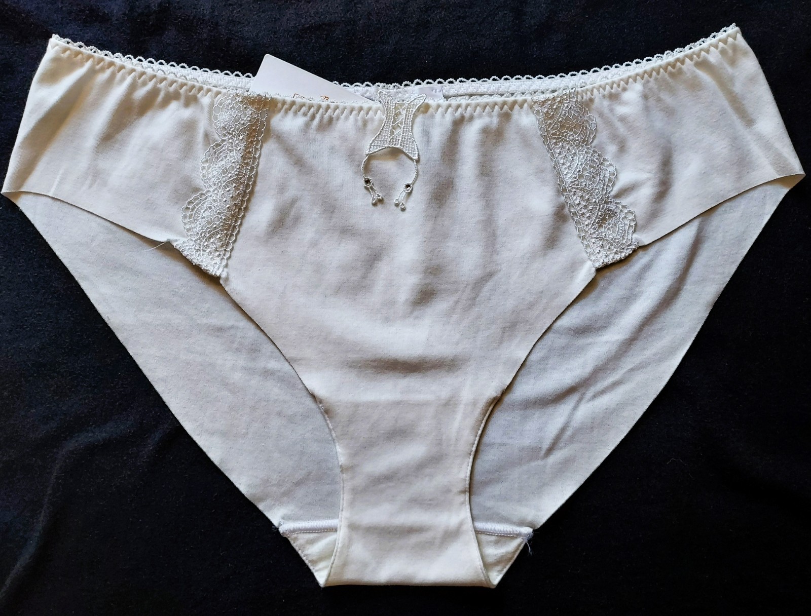 INTIMATE LINGERIE PANTIES WHITE PEARL – 5 / XL BRIEF FRENCH WHITE PEARL