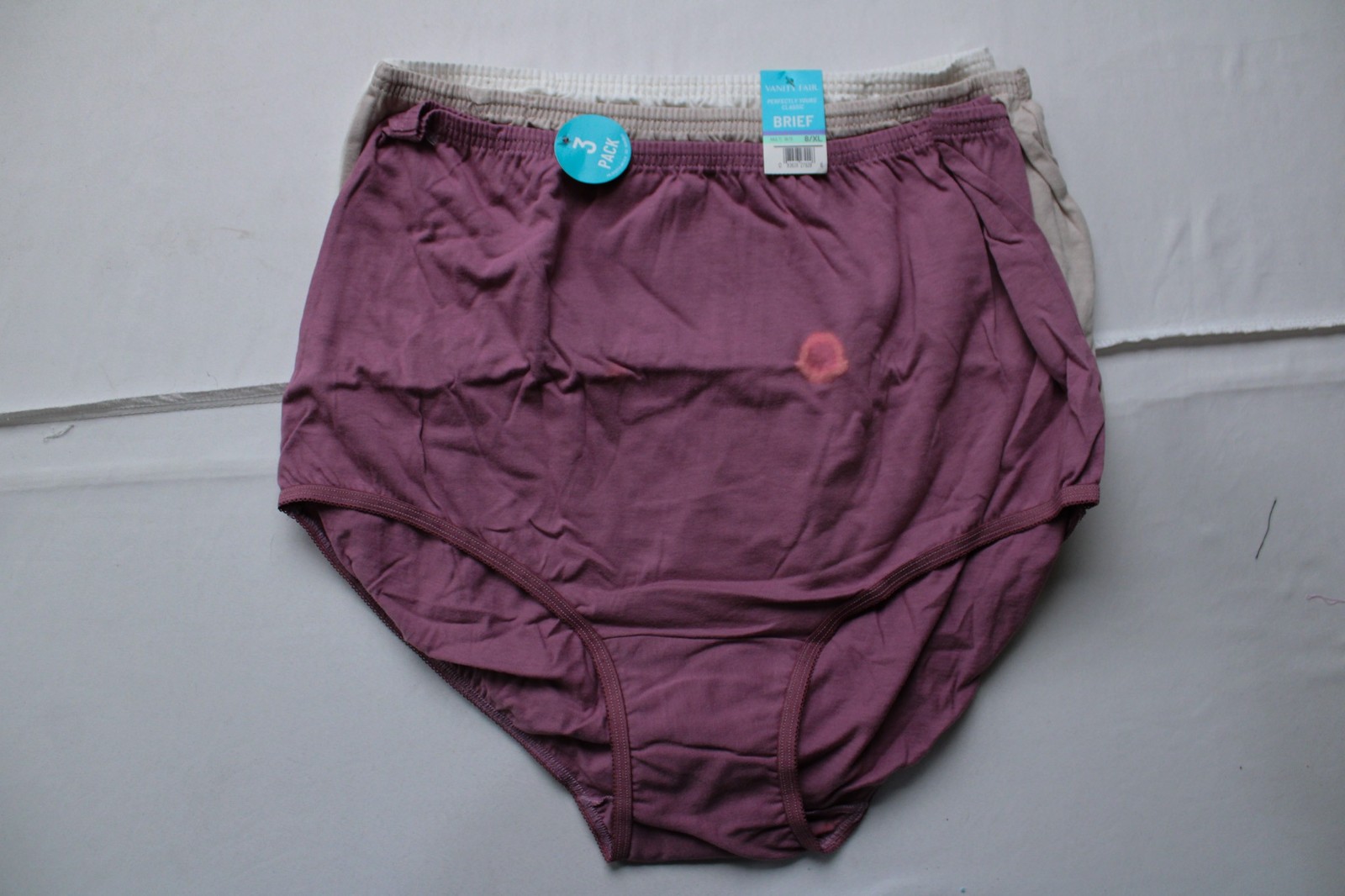 Vanity Fair Women’s Classic Cotton Full Brief 3-Pack DH3 Multicolor XL NWT
