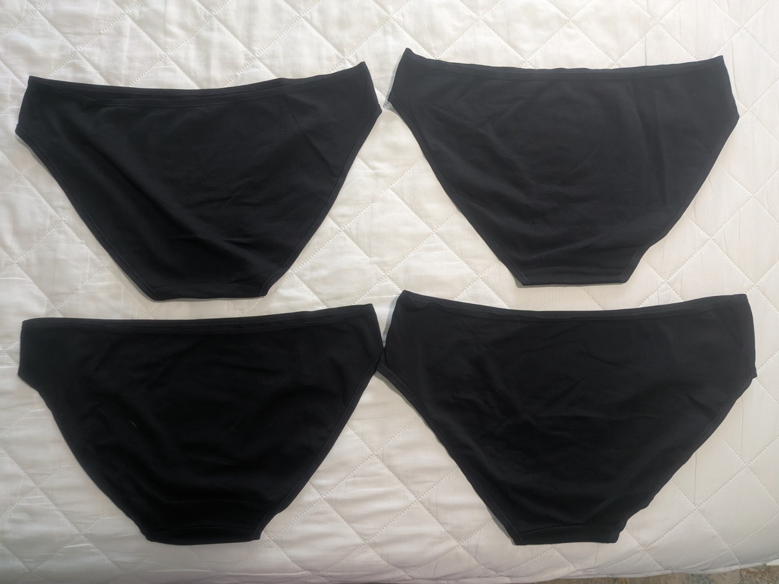 Quince Size M Bundle 4 Panties NWOT Organic Cotton Breif Black