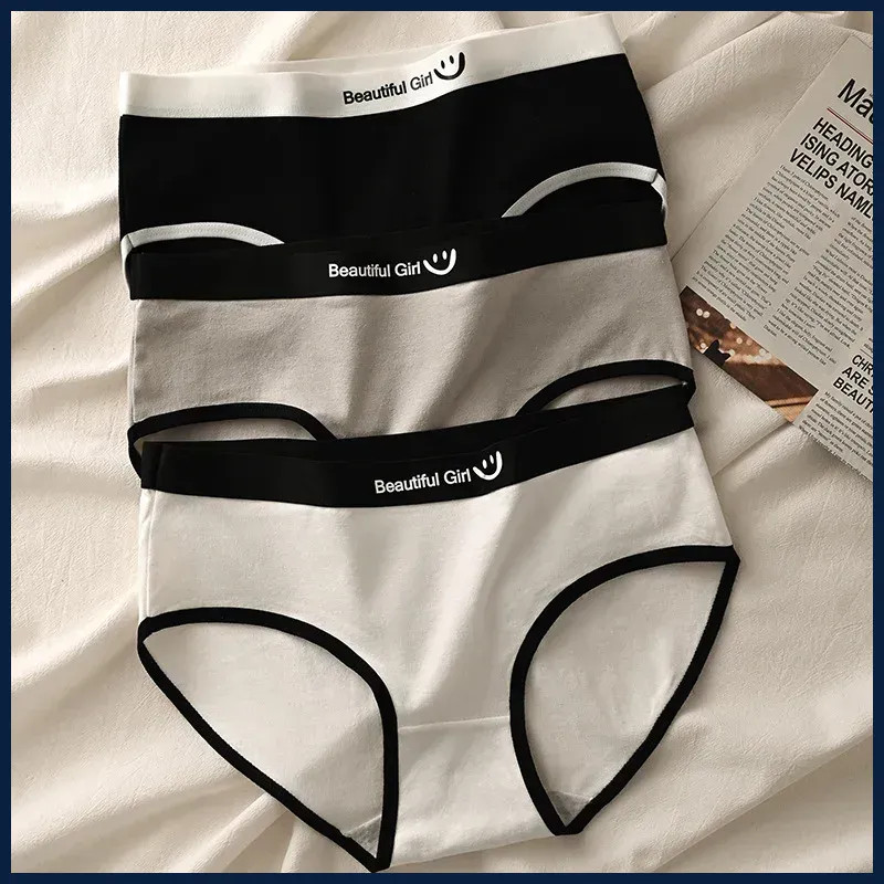 3 PCS/set Women’s Cotton Soft Unde rwear Breathable Panties Comfortable Seamless