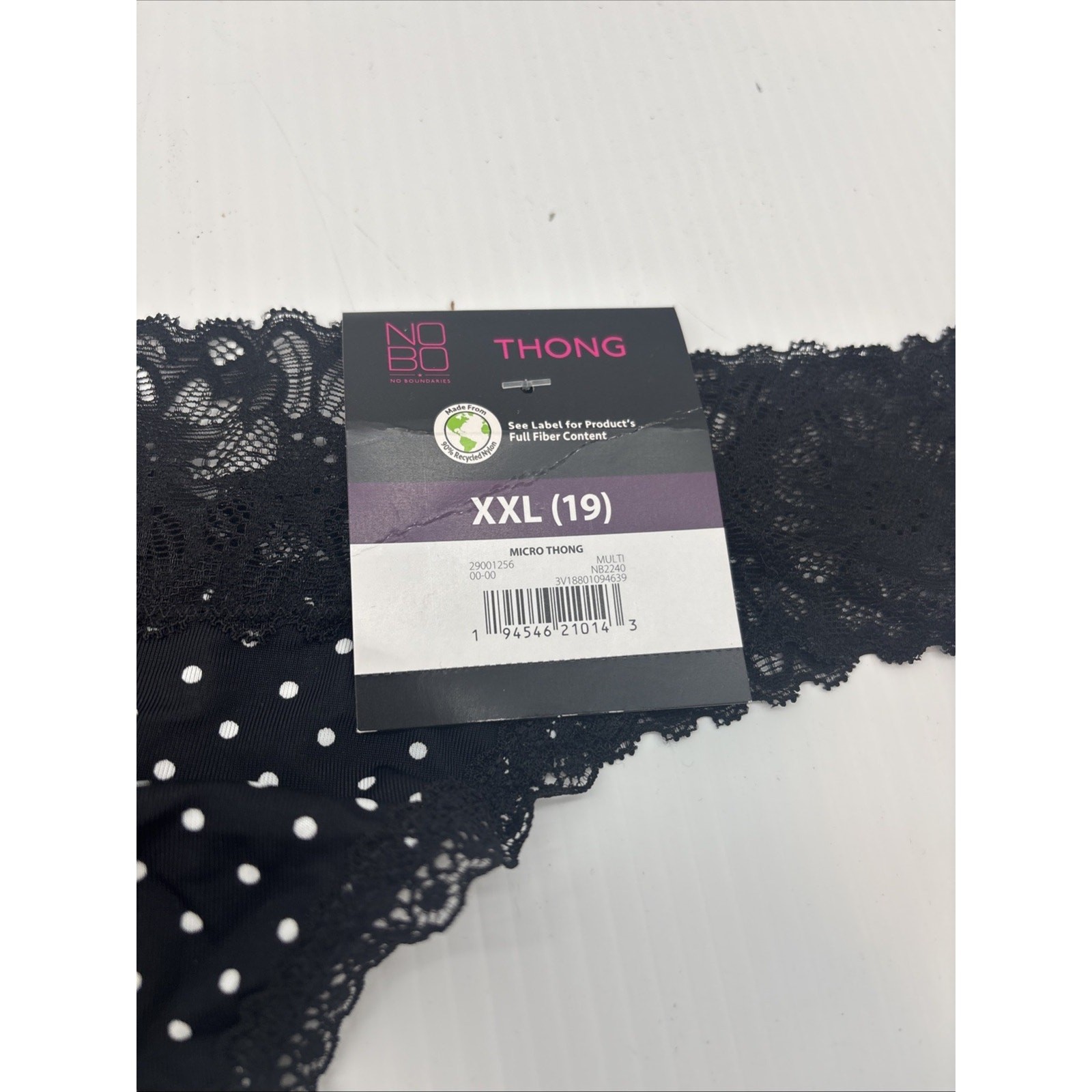 Underwear for Women XXL (19) Thong Black Orange Lace Lot of 3 {RR}