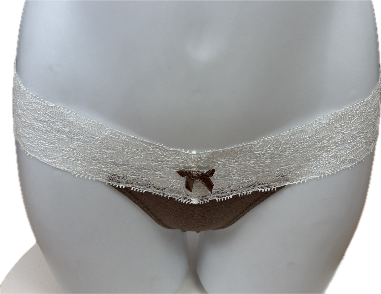 Honeydew Intimates S/M Assorted Fall Color Lace Waist Bow Thong Panties-Set of 5
