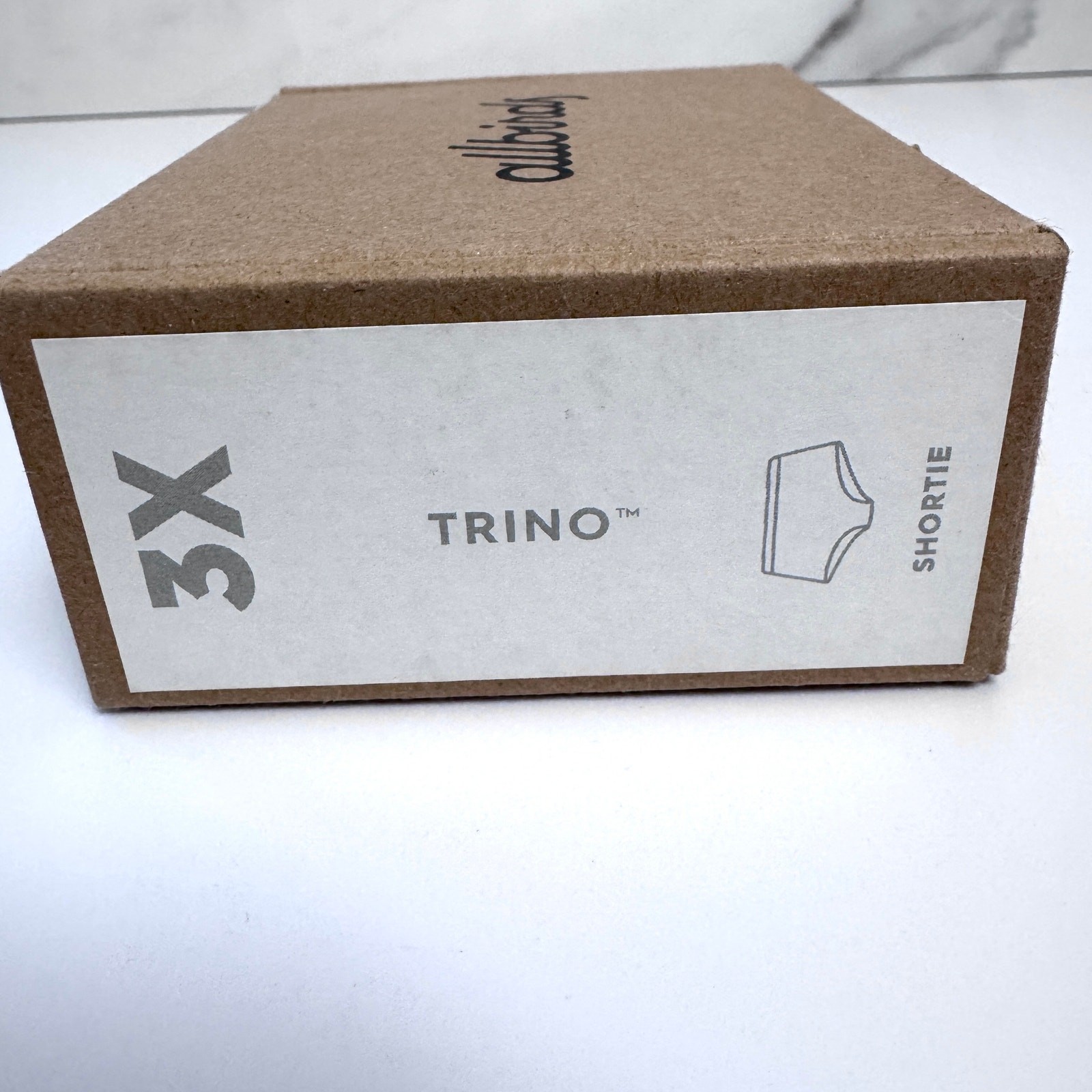 Allbirds Women Trino Shortie Underwear 3X Tencel Merino 1 Pair Wool Nimbus