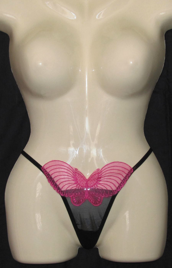 W2003 Sexy Valentine’s Day! Womens Butterfly Mesh Thong