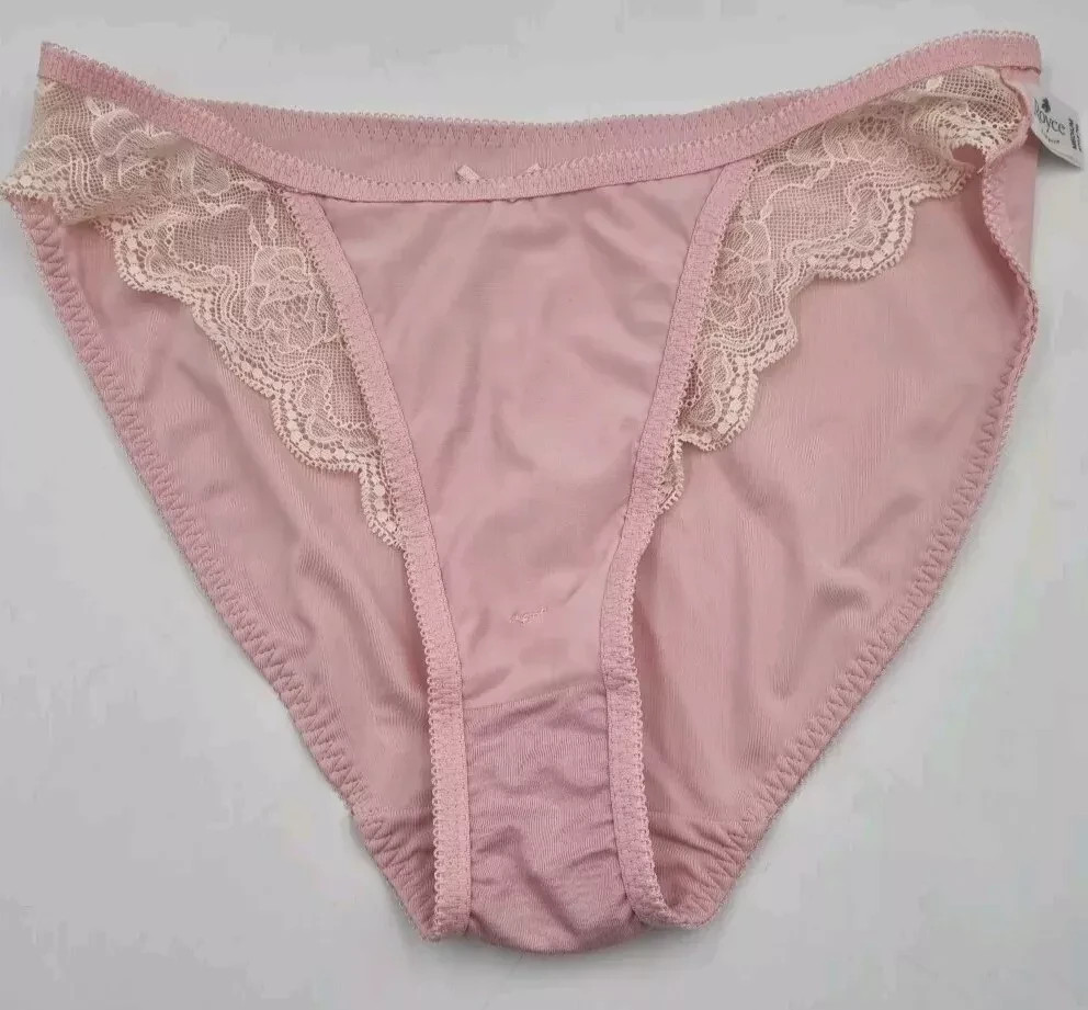 ROYCE Caress Pink Champagne Lace Briefs Full Coverage 792 M UK12-14 XL UK20-22