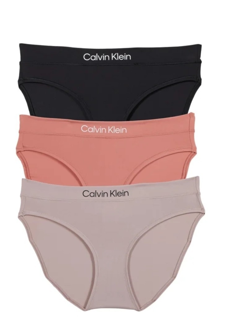 Calvin Klein Women’s Bikini Panties XL Microfiber Stretch 3Pack Multi Color NWT