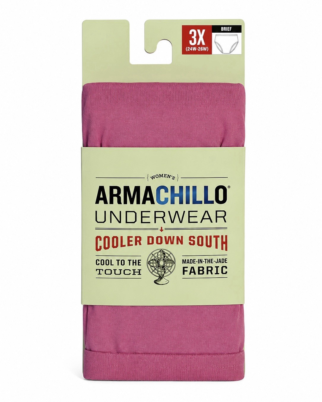 Duluth Women’s Armachillo Cooling Underwear Brief/ Rose Pink Size 3X (24w-26w)