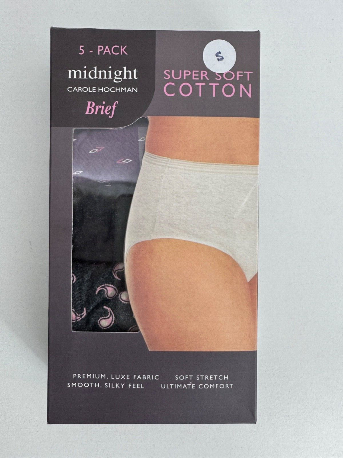 Carole Hochman Ladies Super Soft Cotton Briefs – 5-Pack XS-XXL