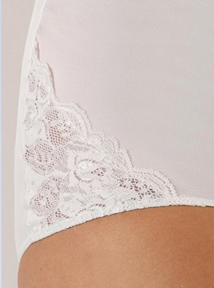 3 Pair Size 9 White ShadowLine Hidden Elas. Classic Brief Lace Insert FREE SHIP