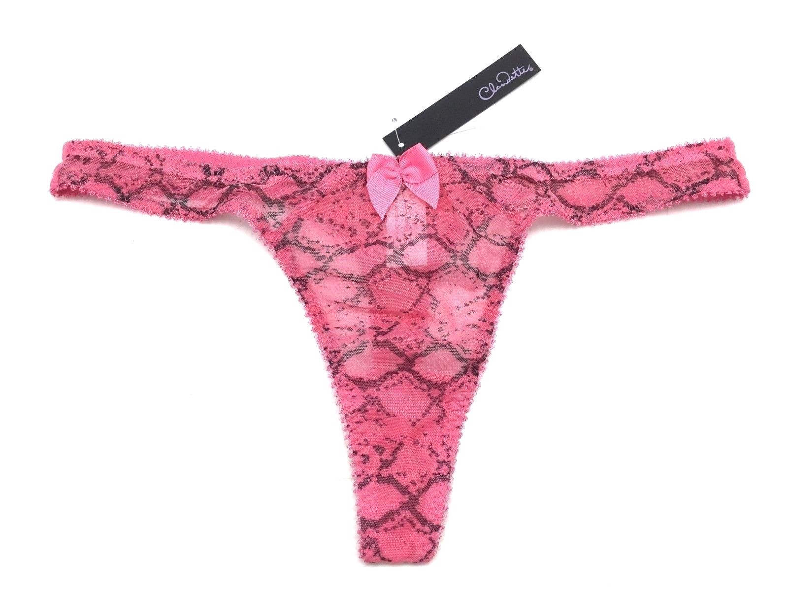 Claudette Dessous Thong Bikini Panty Lingerie Underwear Panties Lipgloss Print