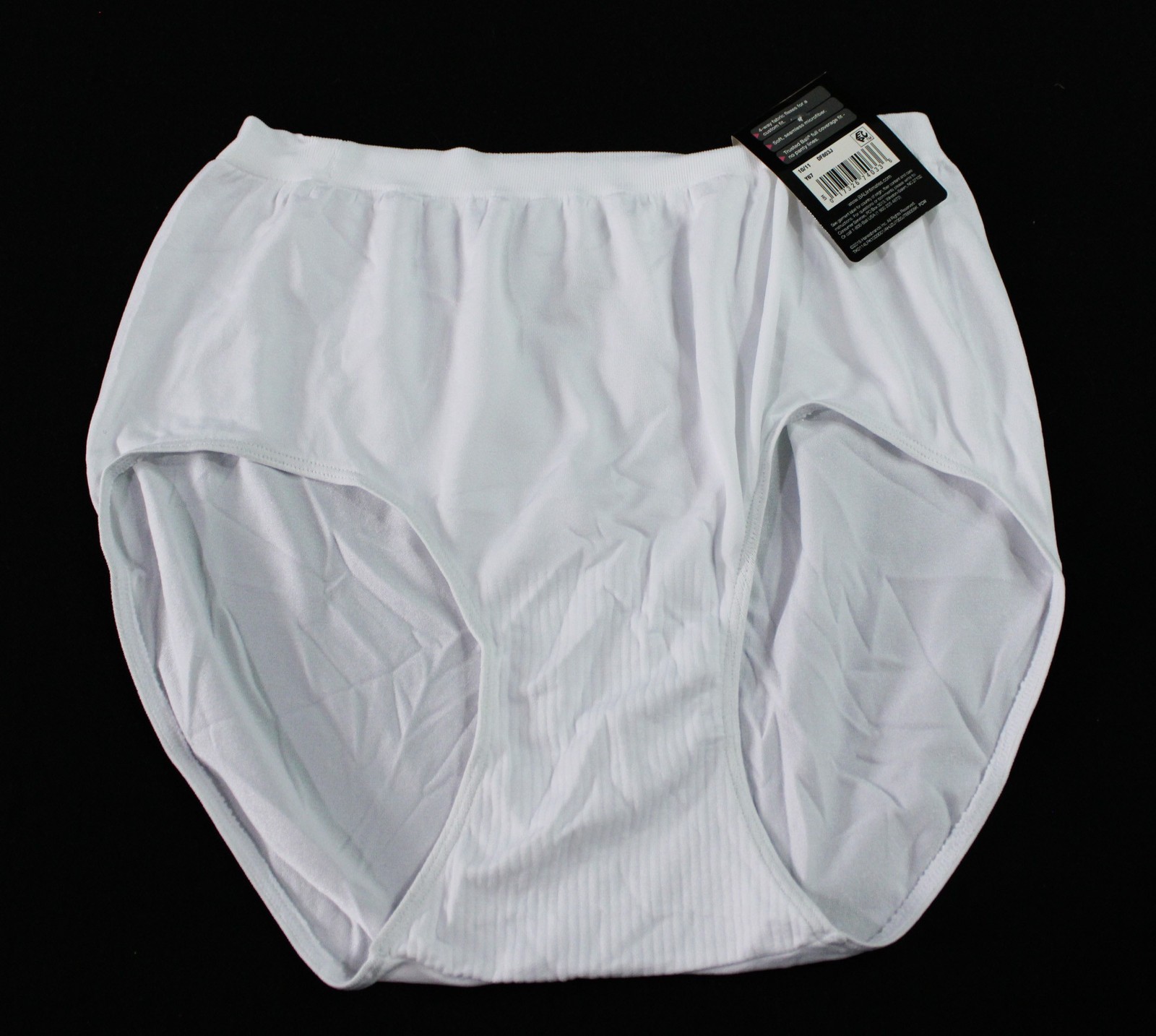Bali Women’s Comfort Revolution Modern Seamless Brief CN6 White Size 10/11 NWT