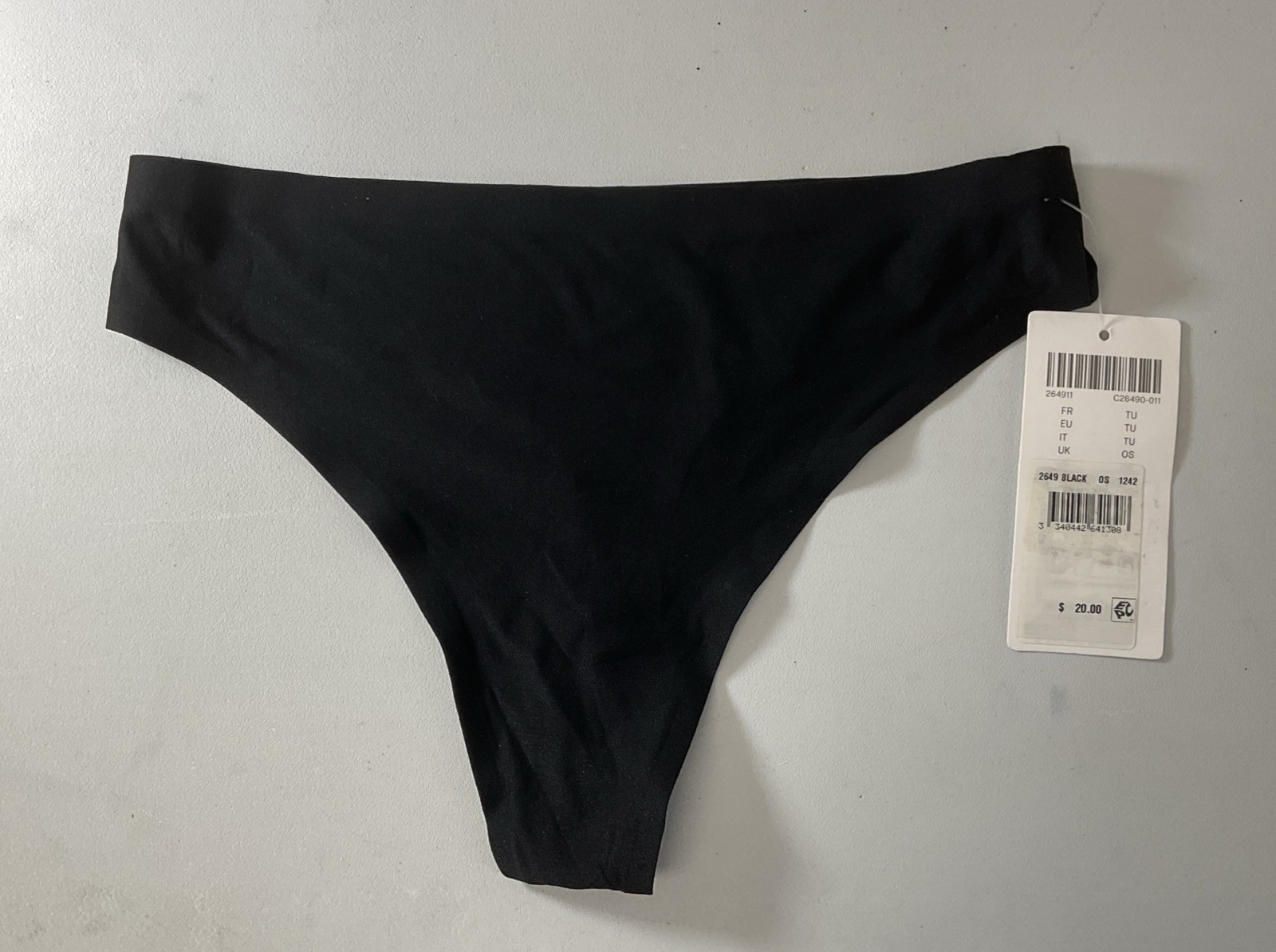 Chantelle ONE SIZE (XS-XL) SoftStretch Thong Panty 2649 – Black – NEW