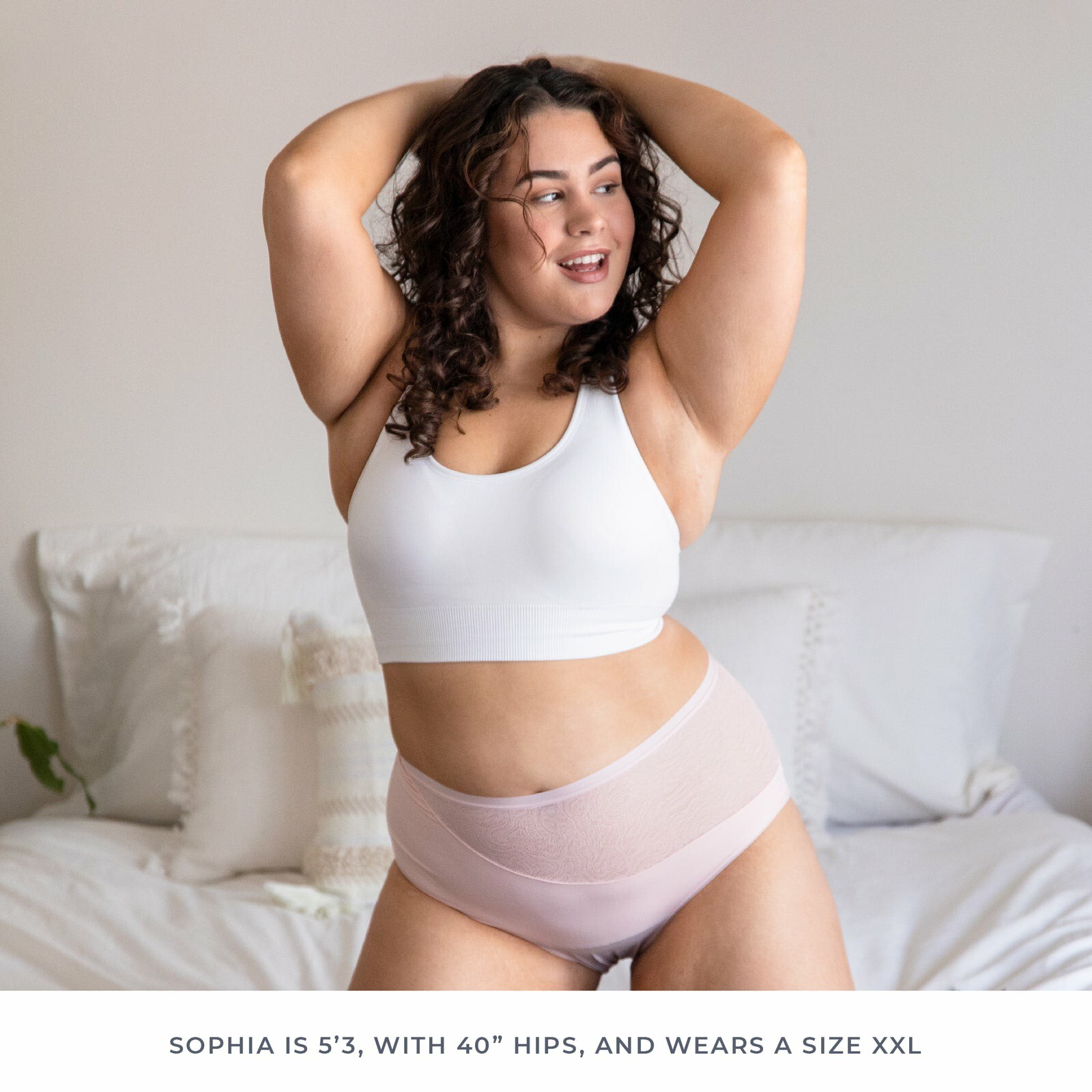 Saalt Leakproof Period High Waist Brief Quartz Blush Sz M
